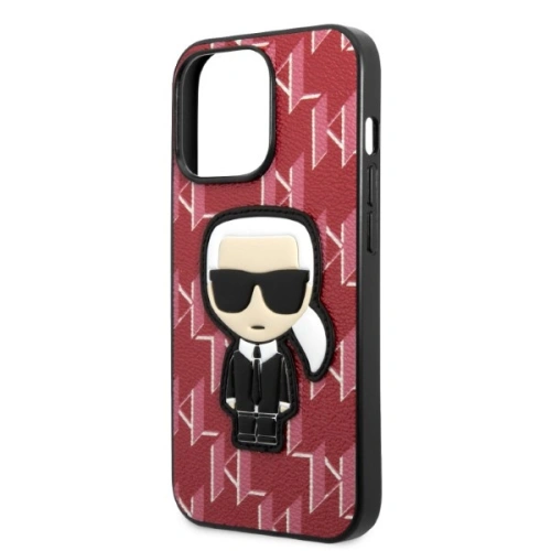 Etui Karl Lagerfeld KLHCP13LPMNIKPI Apple iPhone 13 Pro hardcase czerwony/red Monogram Ikonik Patch
