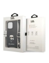 Hurtownia GSM - Etui Karl Lagerfeld KLHCP13LSAIPCK Apple iPhone 13 Pro kemény tok fekete/szürke Saffiano Metal Ikonik - KLD1366 - {ean13} - Hurt