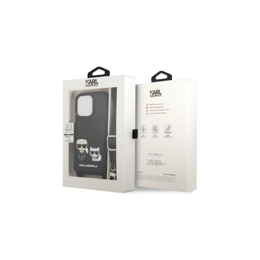 Hurtownia GSM - Etui Karl Lagerfeld KLHCP13LSAKCHSK Apple iPhone 13 Pro hardcase Saffiano Karl & Choupette Embossed - KLD1367 - {ean13} - Hurt