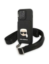 Etui Karl Lagerfeld KLHCP13LSAKHPK Apple iPhone 13 Pro hardcase Saffiano Metal Karl Head