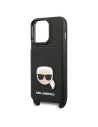 Wholesale Karl Lagerfeld KLHCP13LSAKHPK Apple iPhone 13 Pro hardcase Saffiano Metal Karl Head - KLD1368 - {ean13} - Hurt