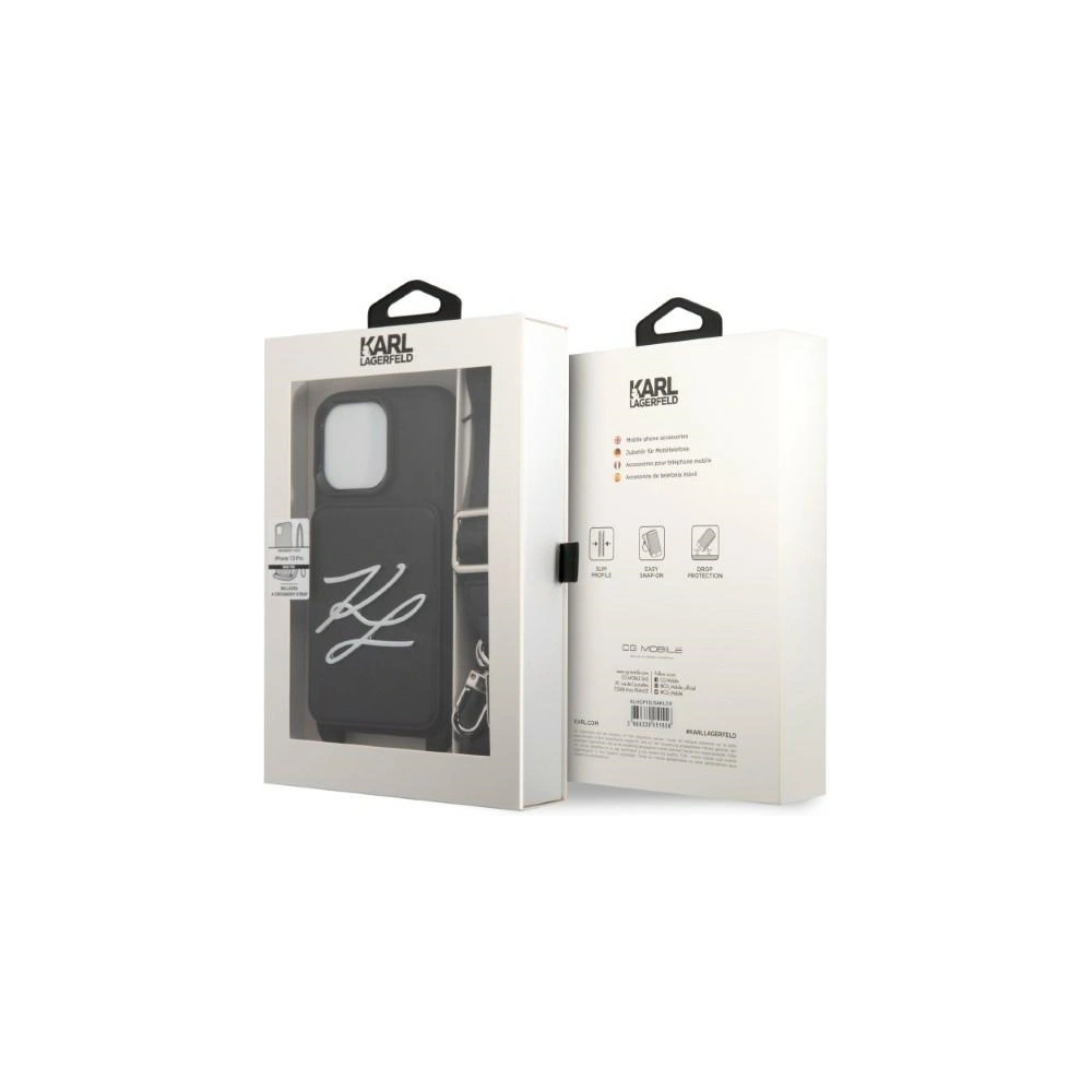 Hurtownia GSM - Etui Karl Lagerfeld KLHCP13LSAKLCK Apple iPhone 13 Pro hardcase negru/black Saffiano Autograph - KLD1369 - {ean13} - Hurt