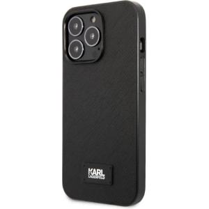 Etui Karl Lagerfeld KLHCP13LSFMP2K Apple iPhone 13 Pro hardcase czarny/black Saffiano Plaque