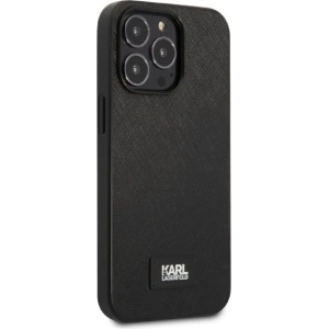 Etui Karl Lagerfeld KLHCP13LSFMP2K Apple iPhone 13 Pro hardcase czarny/black Saffiano Plaque