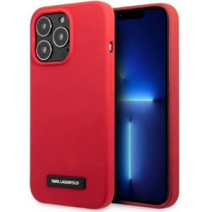 Etui Karl Lagerfeld KLHCP13LSLMP1R Apple iPhone 13 Pro hardcase czerwony/red Silicone Plaque