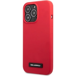Etui Karl Lagerfeld KLHCP13LSLMP1R Apple iPhone 13 Pro hardcase czerwony/red Silicone Plaque