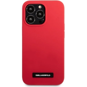 Etui Karl Lagerfeld KLHCP13LSLMP1R Apple iPhone 13 Pro hardcase czerwony/red Silicone Plaque