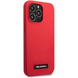 Etui Karl Lagerfeld KLHCP13LSLMP1R Apple iPhone 13 Pro hardcase czerwony/red Silicone Plaque