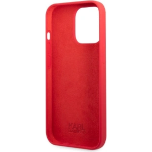 Etui Karl Lagerfeld KLHCP13LSLMP1R Apple iPhone 13 Pro hardcase czerwony/red Silicone Plaque