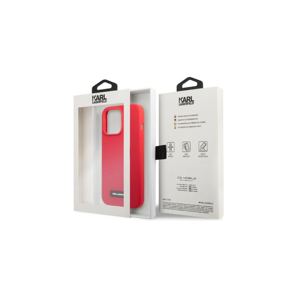 Hurtownia GSM - Etui Karl Lagerfeld KLHCP13LSLMP1R Apple iPhone 13 Pro hardcase roșu/red Silicon Plaque - KLD1371 - {ean13} - Hurt