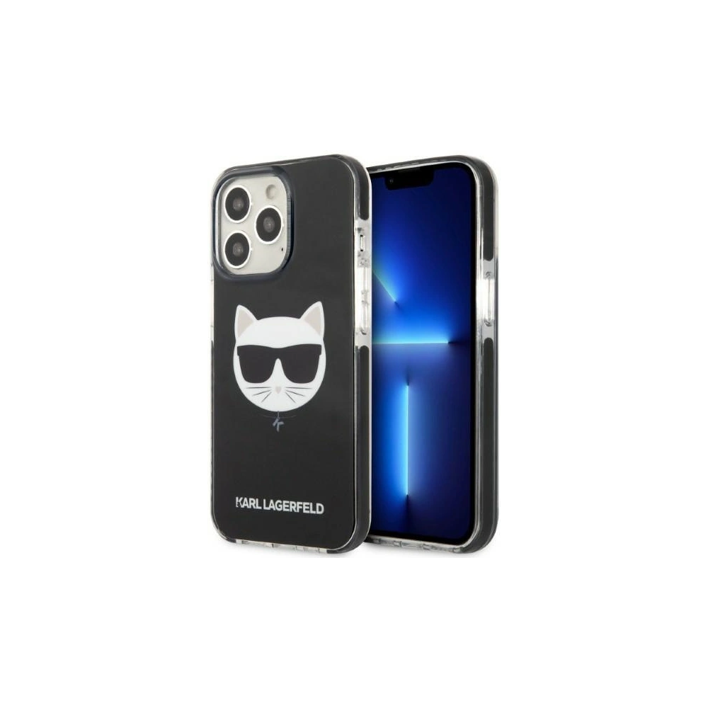 Wholesale Karl Lagerfeld KLHCP13LTPECK Apple iPhone 13 Pro hardcase black Choupette Head - KLD1372 - {ean13} - Hurt