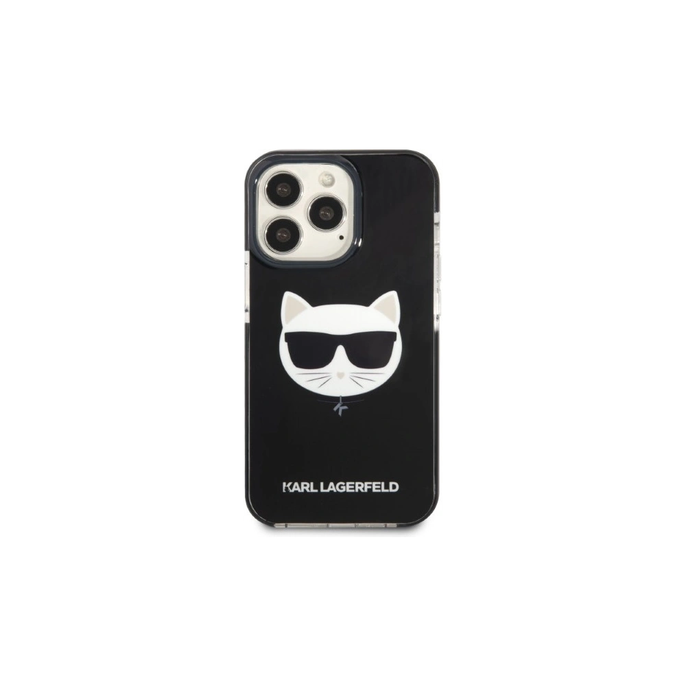 Wholesale Karl Lagerfeld KLHCP13LTPECK Apple iPhone 13 Pro hardcase black Choupette Head - KLD1372 - {ean13} - Hurt