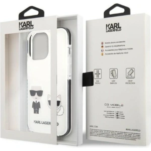 Etui Karl Lagerfeld KLHCP13LTPEKCW Apple iPhone 13 Pro hardcase biały/white Karl&Choupette