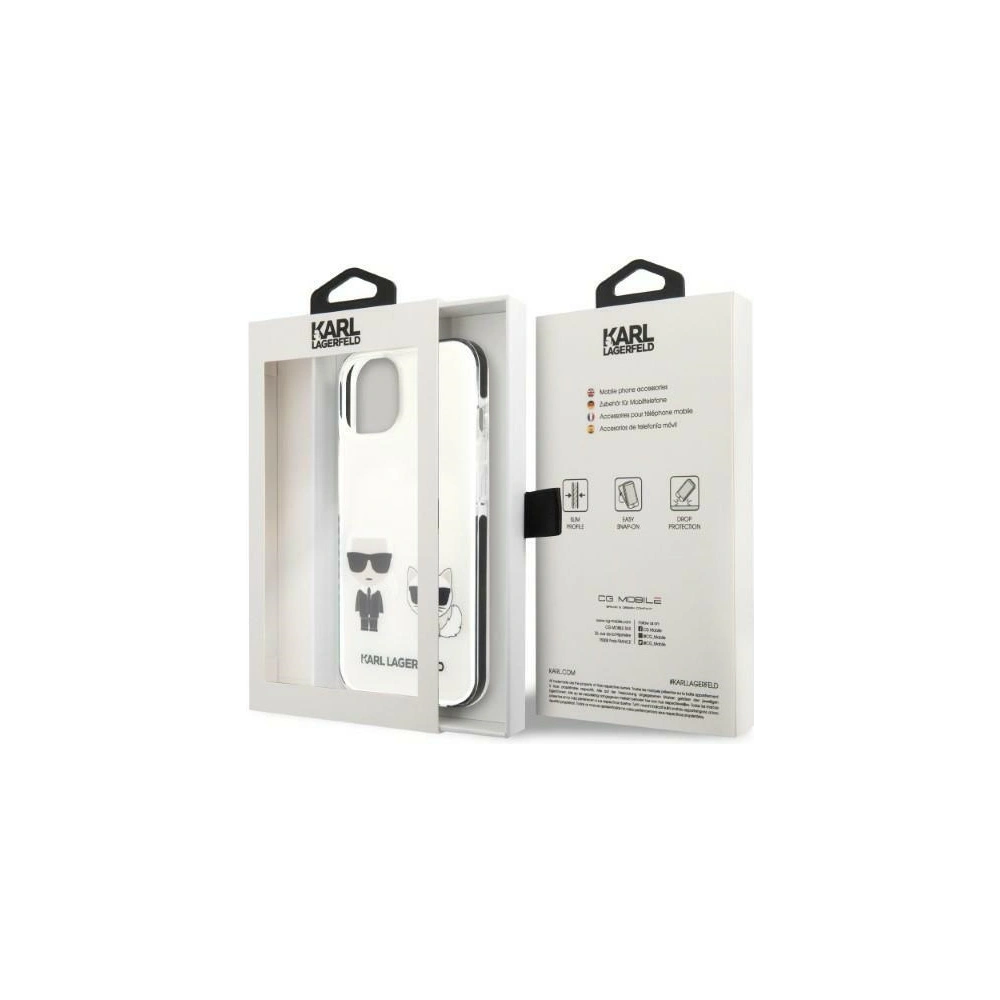Hurtownia GSM - Etui Karl Lagerfeld KLHCP13MTPEKCW Apple iPhone 13 hardcase bílý/white Karl&Choupette - KLD1379 - {ean13} - Hurt