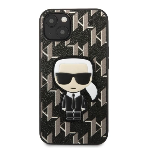 Etui Karl Lagerfeld KLHCP13SPMNIKBK Apple iPhone 13 mini hardcase czarny/black Monogram Ikonik Patch