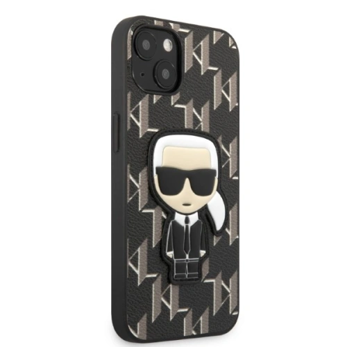 Etui Karl Lagerfeld KLHCP13SPMNIKBK Apple iPhone 13 mini hardcase czarny/black Monogram Ikonik Patch
