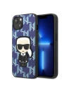 Etui Karl Lagerfeld KLHCP13SPMNIKBL Apple iPhone 13 mini hardcase albastru/blue Monogram Ikonik Patch