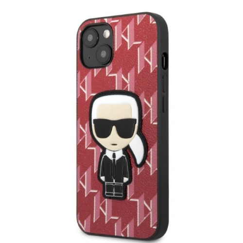 Etui Karl Lagerfeld KLHCP13SPMNIKPI Apple iPhone 13 mini hardcase czerwony/red Monogram Ikonik Patch