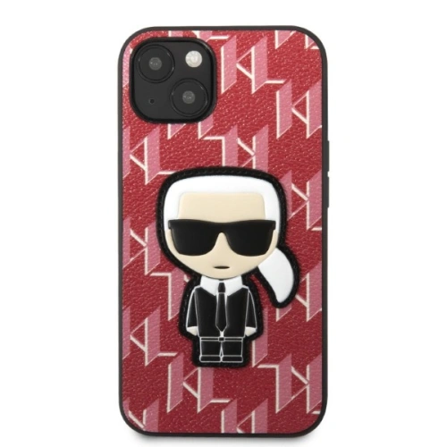 Etui Karl Lagerfeld KLHCP13SPMNIKPI Apple iPhone 13 mini hardcase czerwony/red Monogram Ikonik Patch
