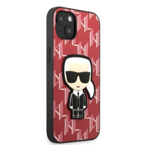 Etui Karl Lagerfeld KLHCP13SPMNIKPI Apple iPhone 13 mini hardcase czerwony/red Monogram Ikonik Patch