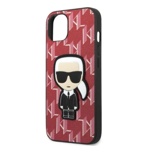 Etui Karl Lagerfeld KLHCP13SPMNIKPI Apple iPhone 13 mini hardcase czerwony/red Monogram Ikonik Patch