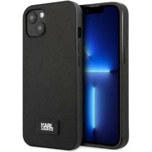 Hurtownia GSM - Etui Karl Lagerfeld KLHCP13SSFMP2K Apple iPhone 13 mini keménytok fekete/szürke Saffiano Plaque - KLD1383 - {ean13} - Hurt