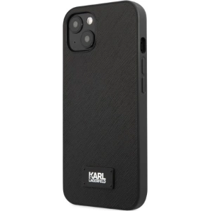 Hurtownia GSM - Etui Karl Lagerfeld KLHCP13SSFMP2K Apple iPhone 13 mini keménytok fekete/szürke Saffiano Plaque - KLD1383 - {ean13} - Hurt