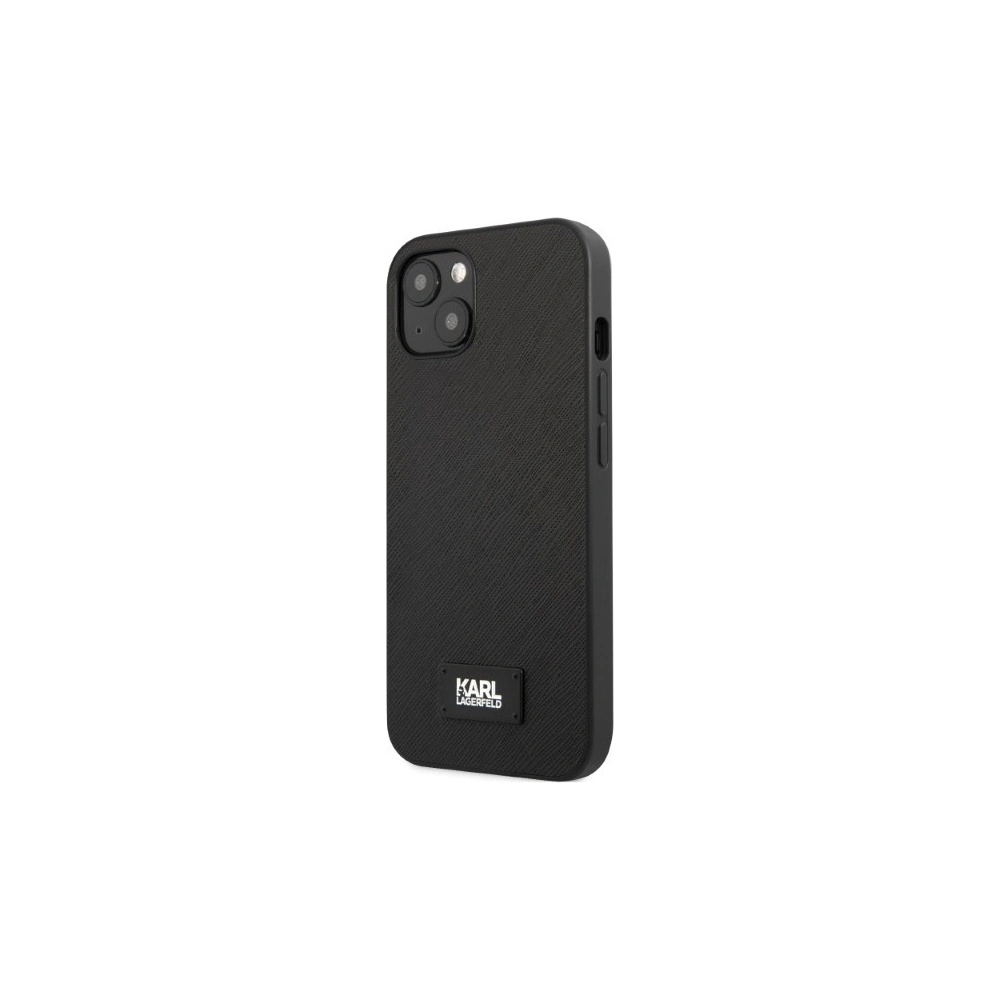 Hurtownia GSM - Etui Karl Lagerfeld KLHCP13SSFMP2K Apple iPhone 13 mini hardcase negru/black Saffiano Plaque - KLD1383 - {ean13} - Hurt