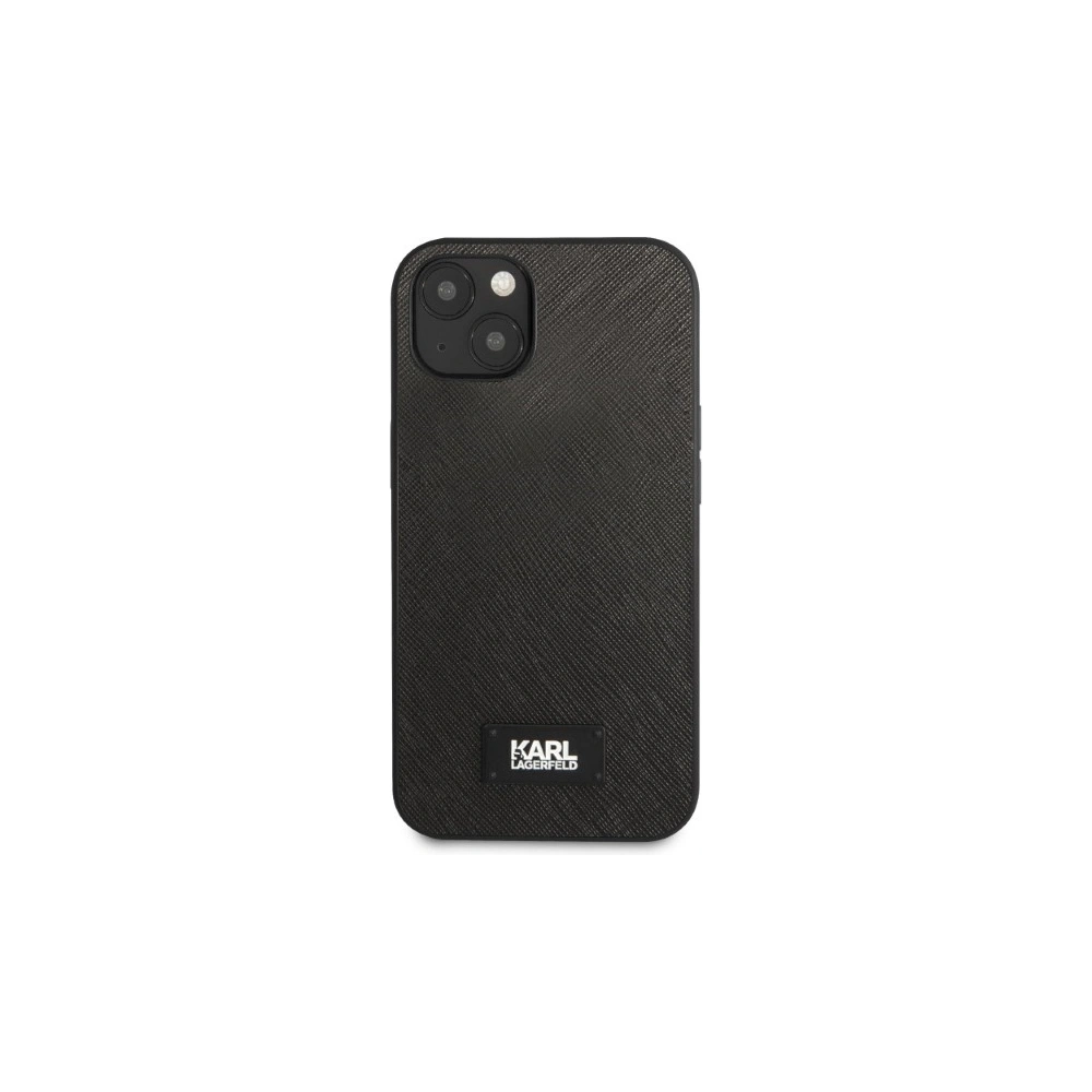 Hurtownia GSM - Etui Karl Lagerfeld KLHCP13SSFMP2K Apple iPhone 13 mini hardcase negru/black Saffiano Plaque - KLD1383 - {ean13} - Hurt
