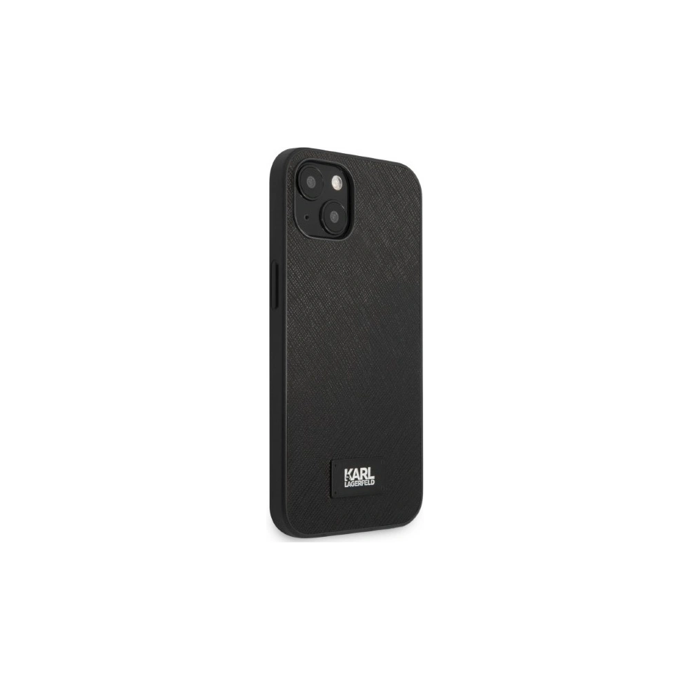 Hurtownia GSM - Etui Karl Lagerfeld KLHCP13SSFMP2K Apple iPhone 13 mini hardcase negru/black Saffiano Plaque - KLD1383 - {ean13} - Hurt