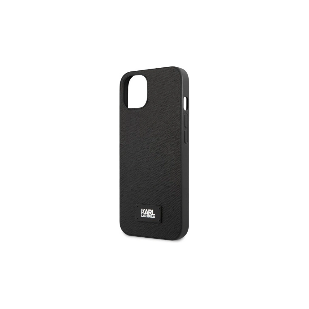 Hurtownia GSM - Etui Karl Lagerfeld KLHCP13SSFMP2K Apple iPhone 13 mini hardcase negru/black Saffiano Plaque - KLD1383 - {ean13} - Hurt