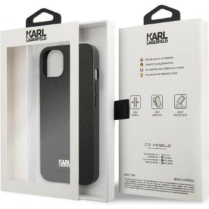 Hurtownia GSM - Etui Karl Lagerfeld KLHCP13SSFMP2K Apple iPhone 13 mini keménytok fekete/szürke Saffiano Plaque - KLD1383 - {ean13} - Hurt