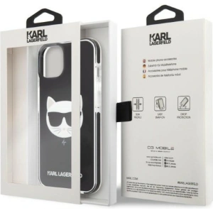 Hurtownia GSM - Etui Karl Lagerfeld KLHCP13STPECK Apple iPhone 13 mini kemény tok fekete/black Choupette Head - KLD1384 - {ean13} - Hurt