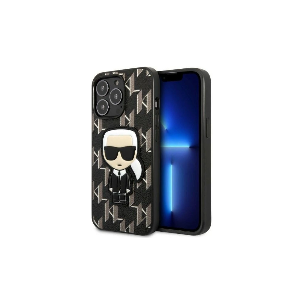 Hurtownia GSM - Case Karl Lagerfeld KLHCP13XPMNIKBK Apple iPhone 13 Pro Max Hardcase schwarz/black Monogram Ikonik Patch - KLD1386 - {ean13} - Hurt