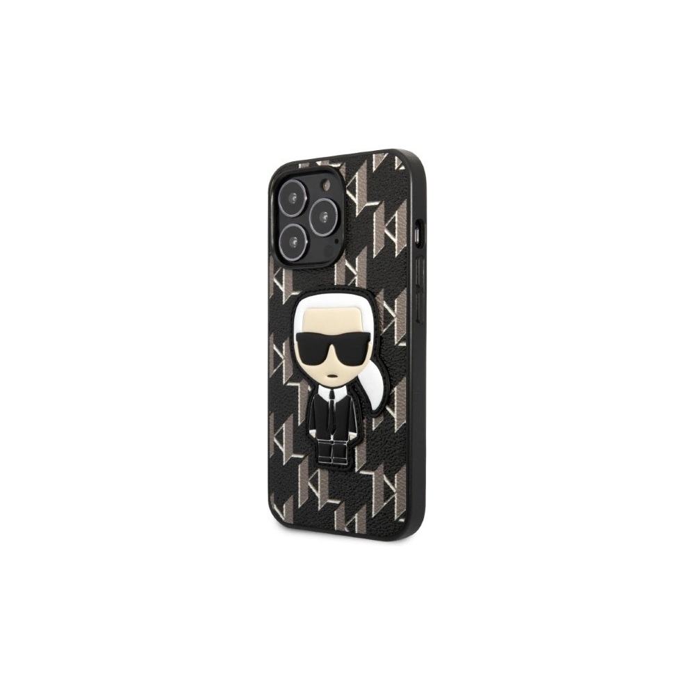Hurtownia GSM - Case Karl Lagerfeld KLHCP13XPMNIKBK Apple iPhone 13 Pro Max Hardcase schwarz/black Monogram Ikonik Patch - KLD1386 - {ean13} - Hurt