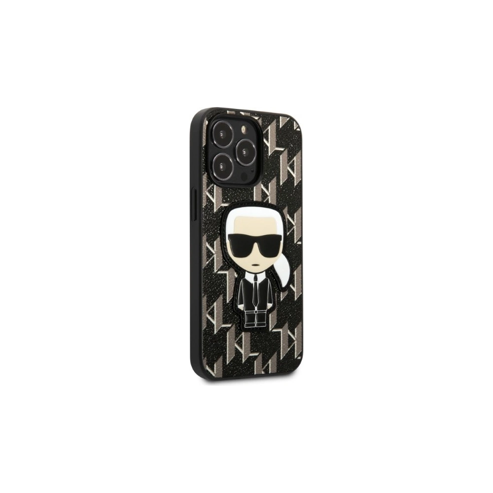 Hurtownia GSM - Case Karl Lagerfeld KLHCP13XPMNIKBK Apple iPhone 13 Pro Max Hardcase schwarz/black Monogram Ikonik Patch - KLD1386 - {ean13} - Hurt