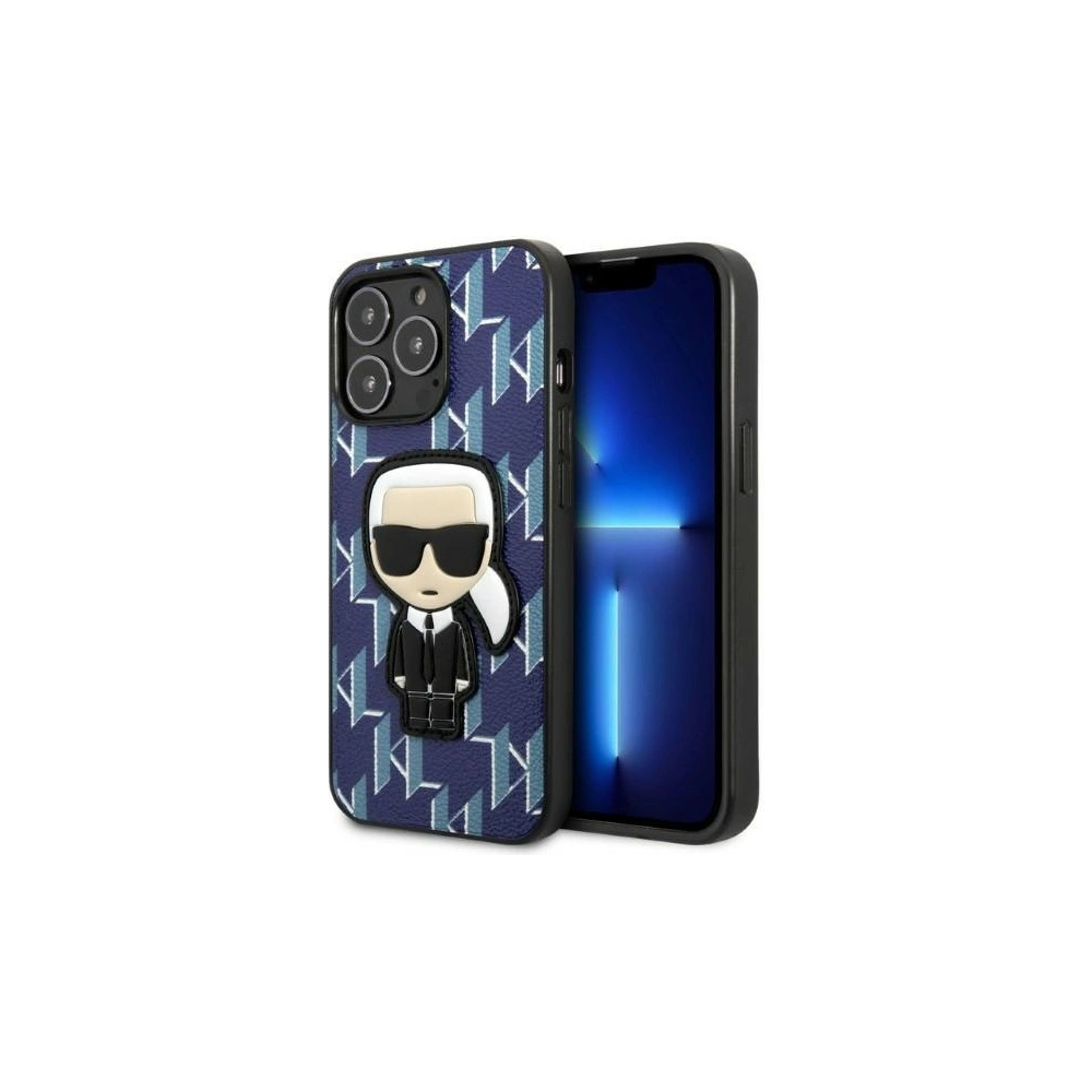 Hurtownia GSM - Etui Karl Lagerfeld KLHCP13XPMNIKBL Apple iPhone 13 Pro Max kemény tok kék Monogram Ikonik Patch - KLD1387 - {ean13} - Hurt