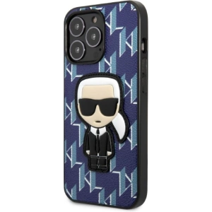 Hurtownia GSM - Case Karl Lagerfeld KLHCP13XPMNIKBL Apple iPhone 13 Pro Max Hardcase blau Monogram Ikonik Patch - KLD1387 - {ean13} - Hurt
