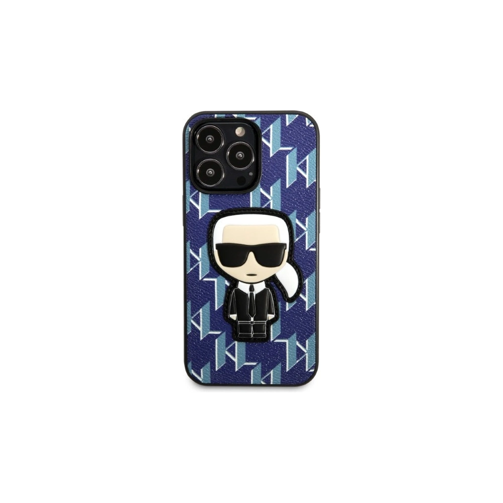 Hurtownia GSM - Etui Karl Lagerfeld KLHCP13XPMNIKBL Apple iPhone 13 Pro Max kemény tok kék Monogram Ikonik Patch - KLD1387 - {ean13} - Hurt