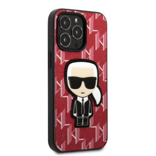 Etui Karl Lagerfeld KLHCP13XPMNIKPI Apple iPhone 13 Pro Max hardcase czerwony/red Monogram Ikonik Patch