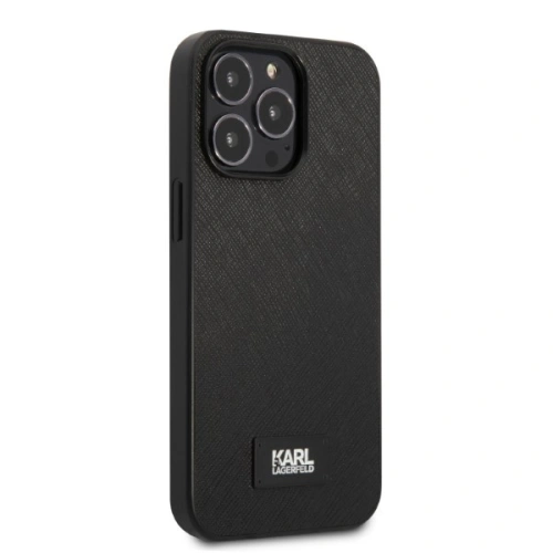 Etui Karl Lagerfeld KLHCP13XSFMP2K Apple iPhone 13 Pro Max hardcase czarny/black Saffiano Plaque