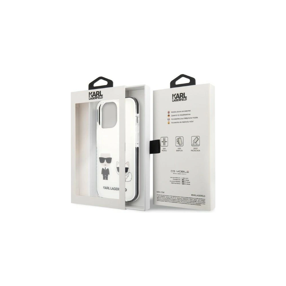 Hurtownia GSM - Case Karl Lagerfeld KLHCP13XTPEKCW Apple iPhone 13 Pro Max Hartschale weiß/white Karl&Choupette - KLD1394 - {ean13} - Hurt