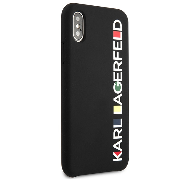 Kryt Karl Lagerfeld KLHCPXBHWHBK Apple iPhone XS/X hardcase black Glossy Bauhaus