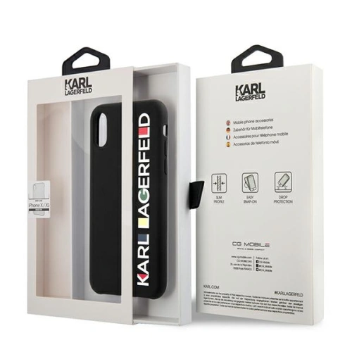 Etui Karl Lagerfeld KLHCPXBHWHBK Apple iPhone XS/X hardcase czarny/black Glossy Bauhaus