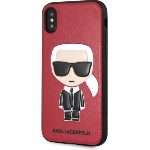 Hurtownia GSM - Etui Karl Lagerfeld KLHCPXIKPURE Apple iPhone XS/X kemény tok piros/red Ikonic Karl Fullbody - KLD1396 - {ean13} - Hurt