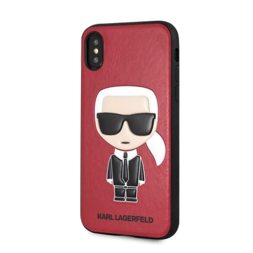 Etui Karl Lagerfeld KLHCPXIKPURE Apple iPhone XS/X hardcase czerwony/red Ikonic Karl Fullbody