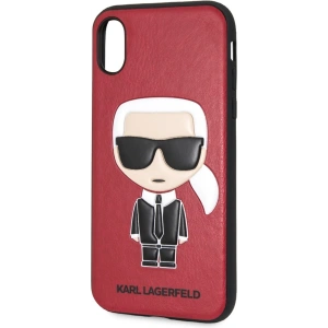 Hurtownia GSM - Etui Karl Lagerfeld KLHCPXIKPURE Apple iPhone XS/X kemény tok piros/red Ikonic Karl Fullbody - KLD1396 - {ean13} - Hurt