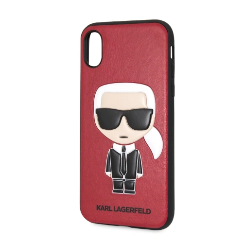 Etui Karl Lagerfeld KLHCPXIKPURE Apple iPhone XS/X hardcase czerwony/red Ikonic Karl Fullbody