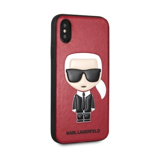 Etui Karl Lagerfeld KLHCPXIKPURE Apple iPhone XS/X hardcase czerwony/red Ikonic Karl Fullbody