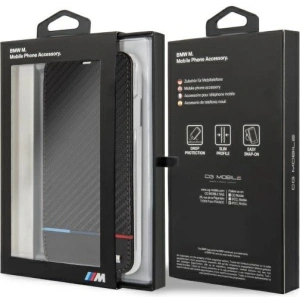 Hurtownia GSM - Etui BMW BMTRBKI65PUCARTCBK Apple iPhone XS Max carte negru/black Carbon Tricolor Stripe - BMW332 - {ean13} - Hurt